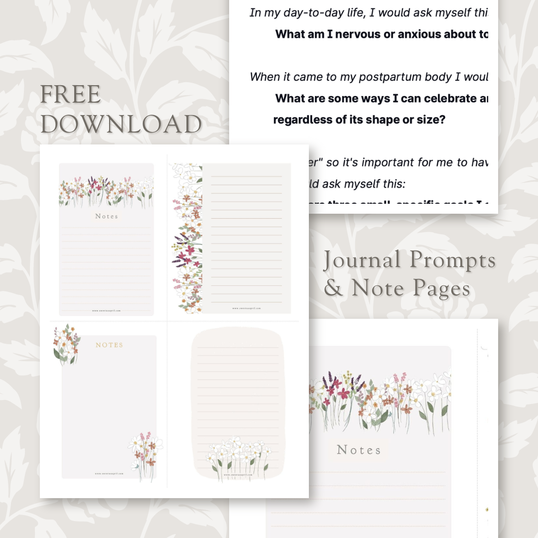 FREE : Journal Prompts & Note Pages
