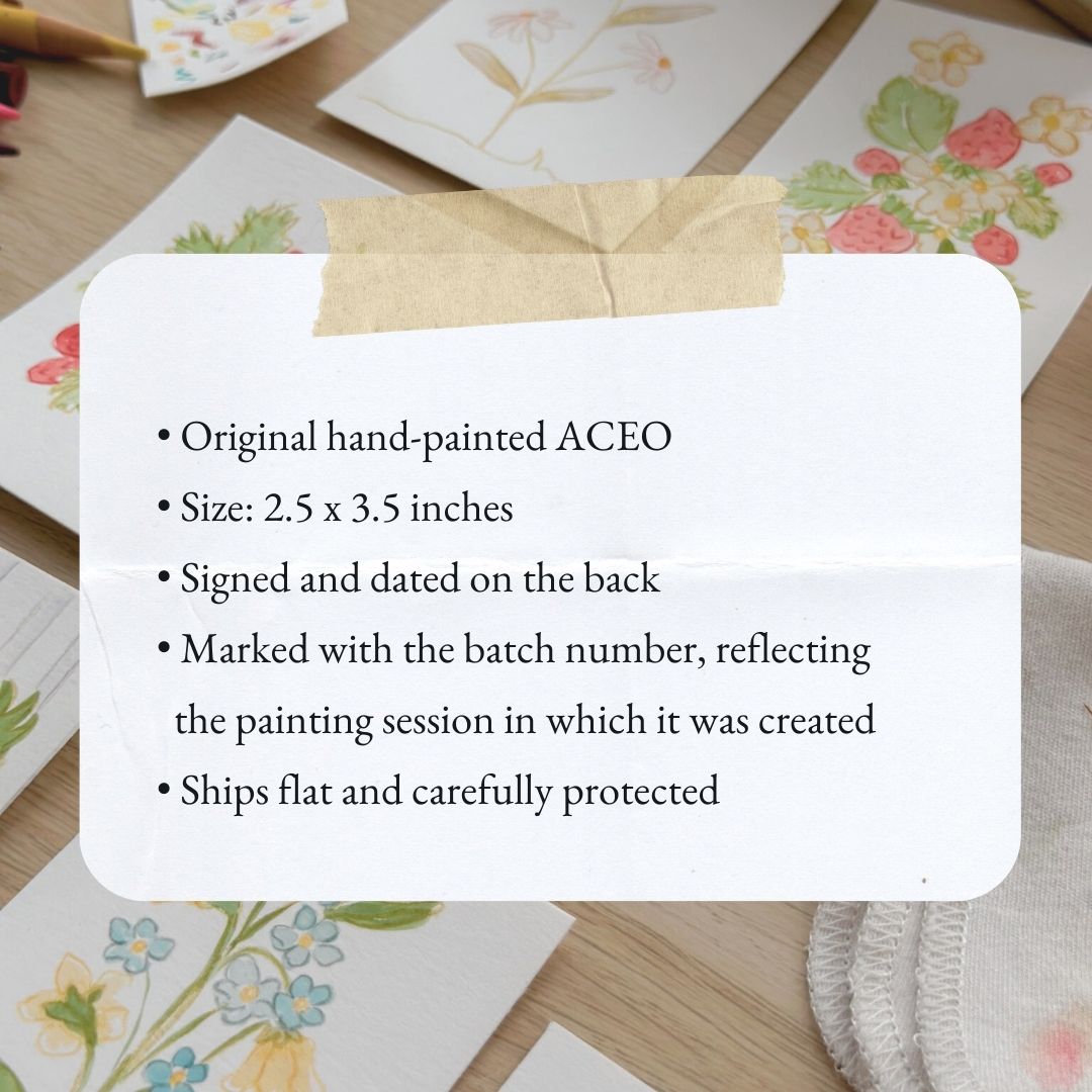 Garden Light – Original ACEO Painting (Batch 006 #9)