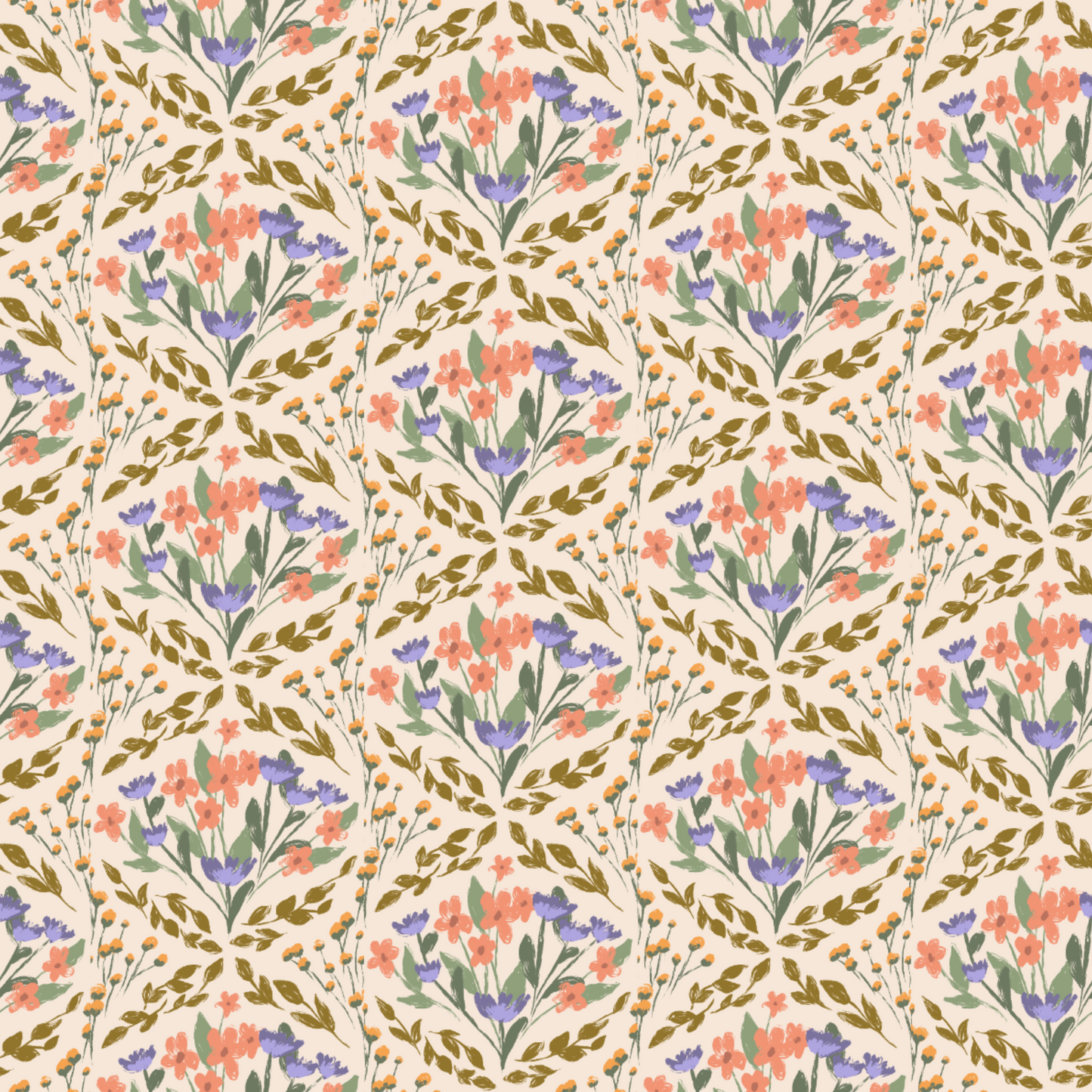 Instant Download: Spring Meadow : Flowers Bunches & Ferns