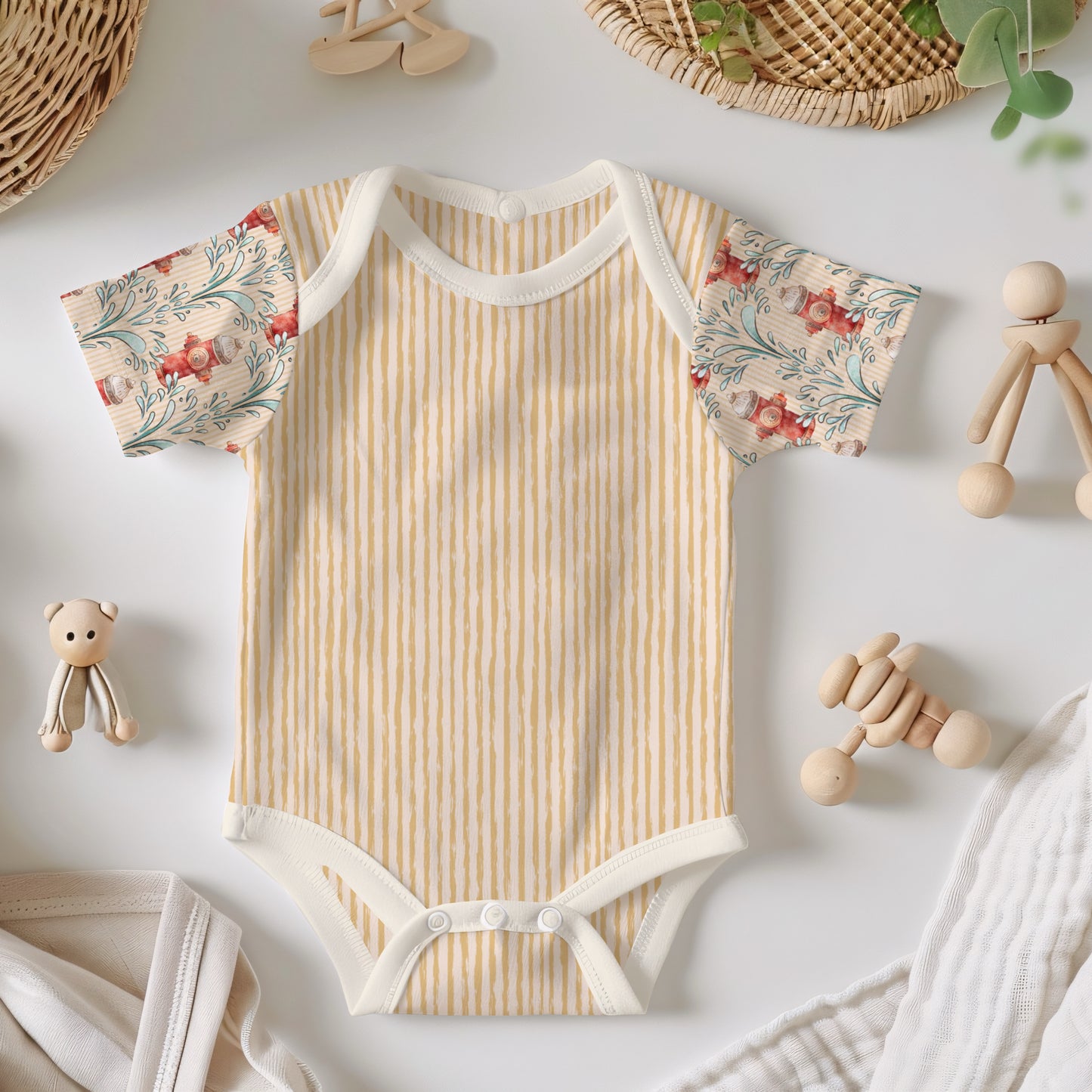 Fire Rescue - Hydro Burst - Fabric by the yard starting at