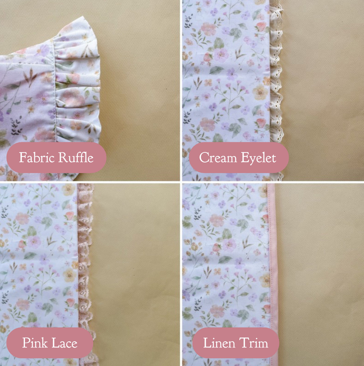 Tiny Blooms - Strawberey Garden - Choose your size & style