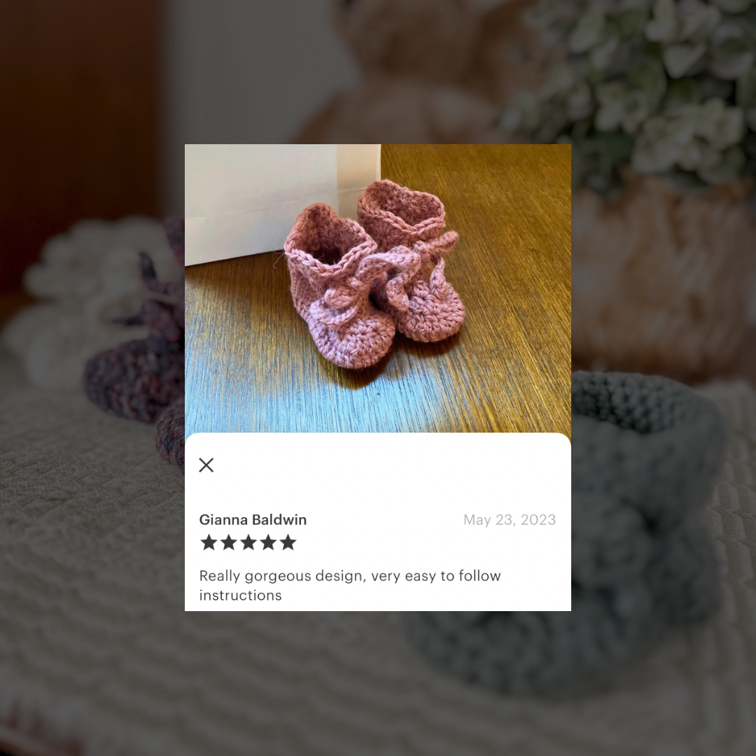 Instant Download: The Lily Bootie Crochet Pattern