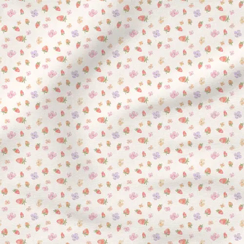 Tiny Blooms : Flowers & Berries - Fabric by the yard starting at