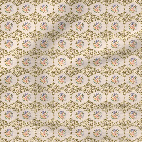 Spring Meadow - Flowers & Ferns - Fabric by the yard starting at