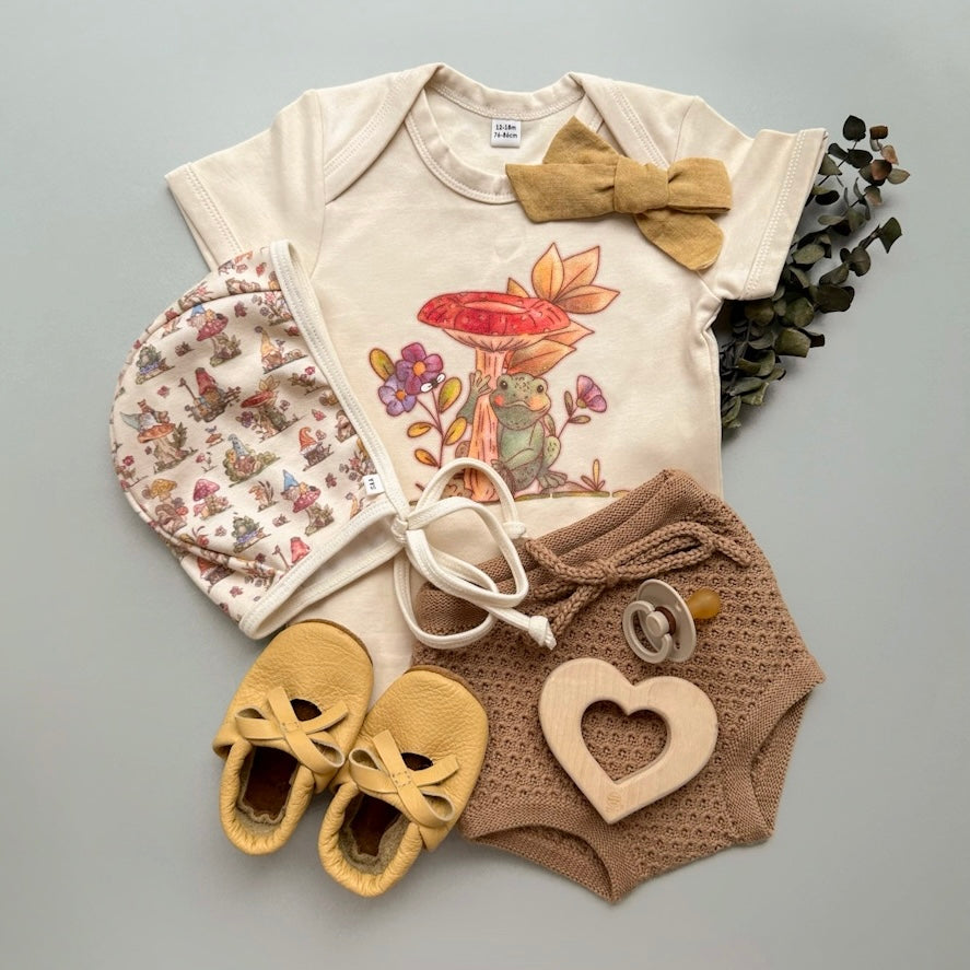 Gnome Garden : Organic Bodysuit