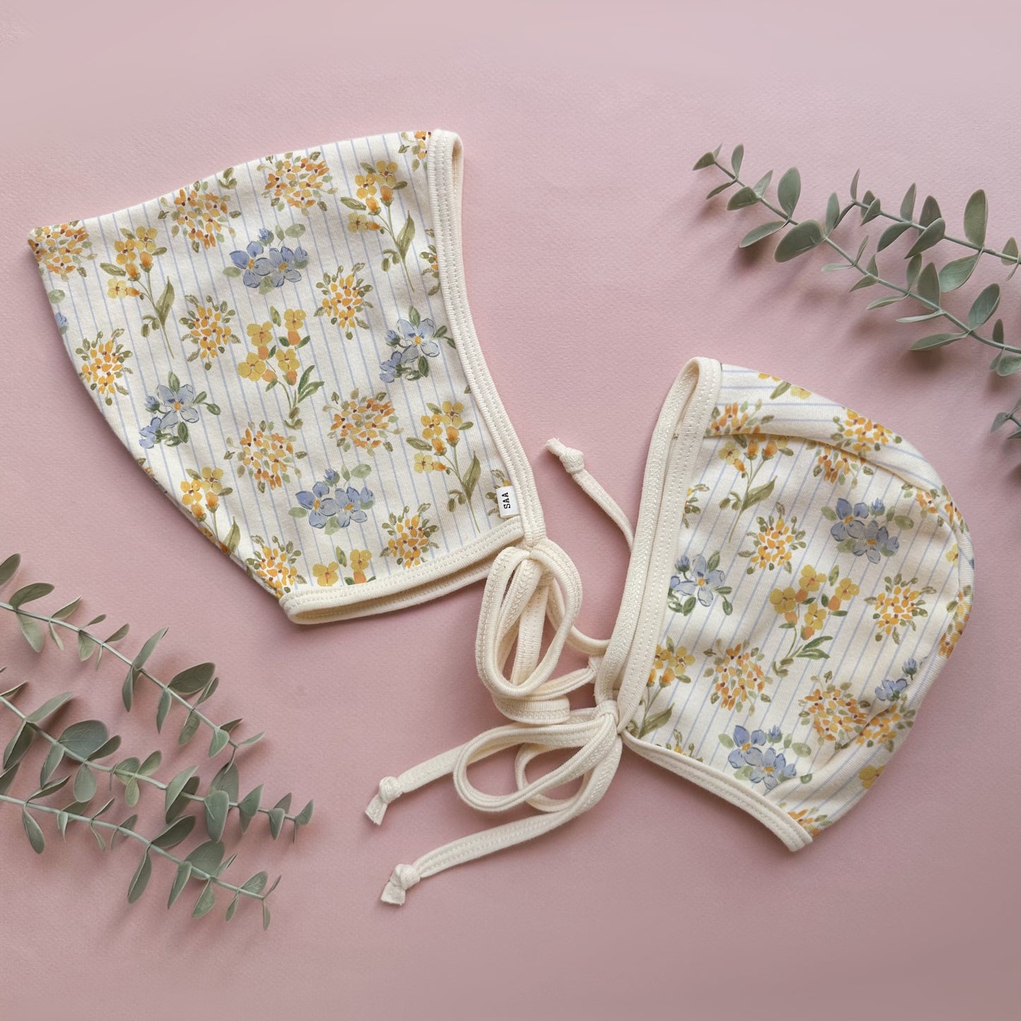 Blue Stripe Floral - Choose your size & style