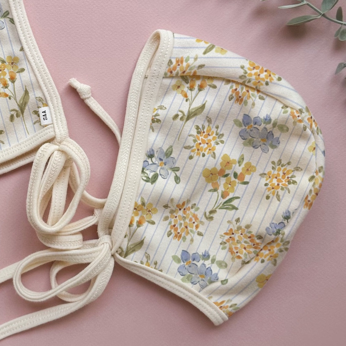 Blue Stripe Floral - Choose your size & style