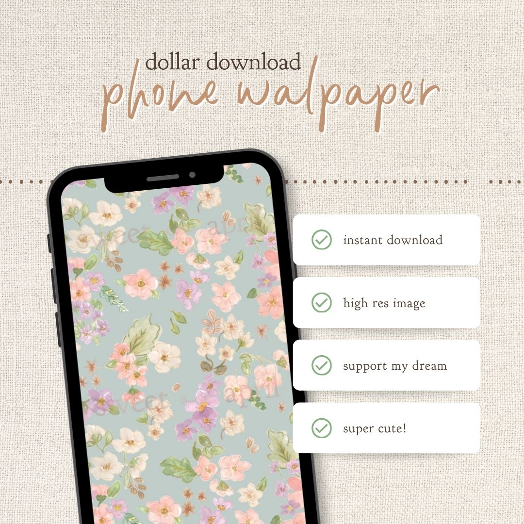 Instant Download : Phone Wallpaper : Petal Bloom