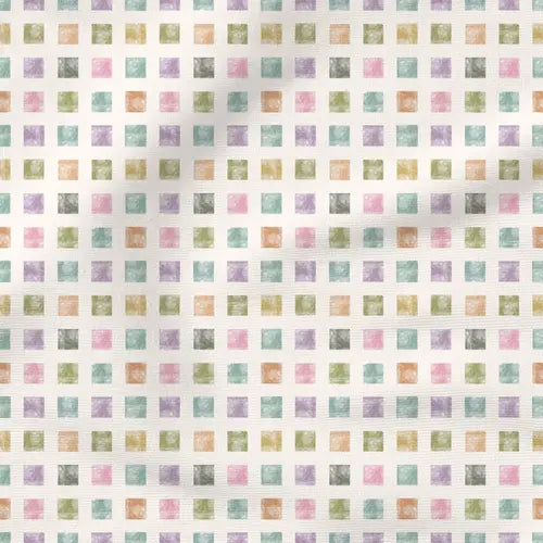 Tiny Blooms : Petal Grid - Fabric by the yard starting at