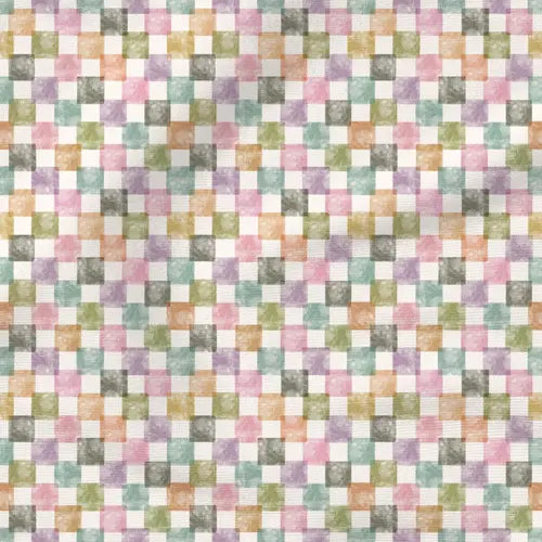 Tiny Blooms : Petal Plaid - Fabric by the yard starting at