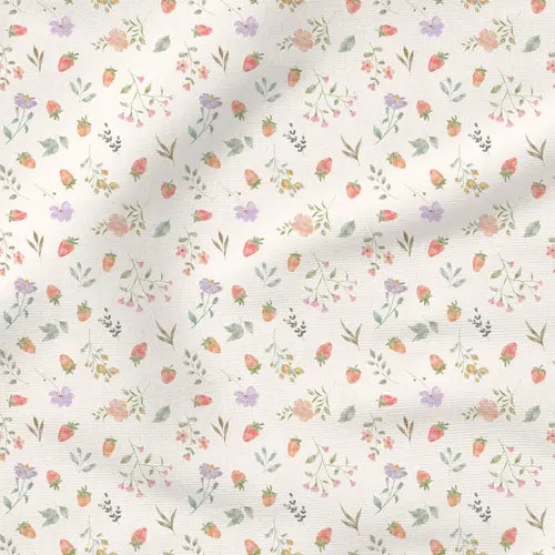 Tiny Blooms : Petals & Berries - Fabric by the yard starting at