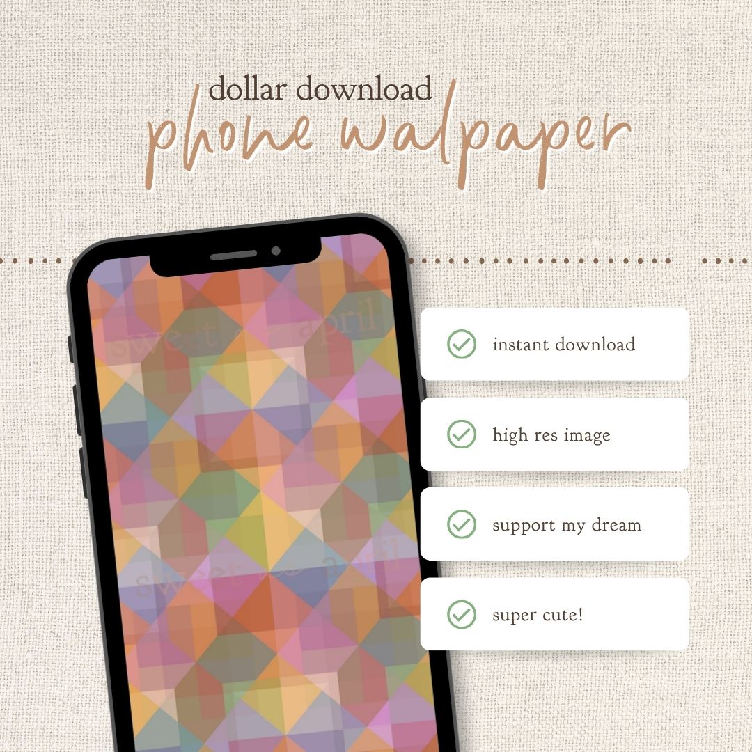 Instant Download : Phone Wallpaper : Prism