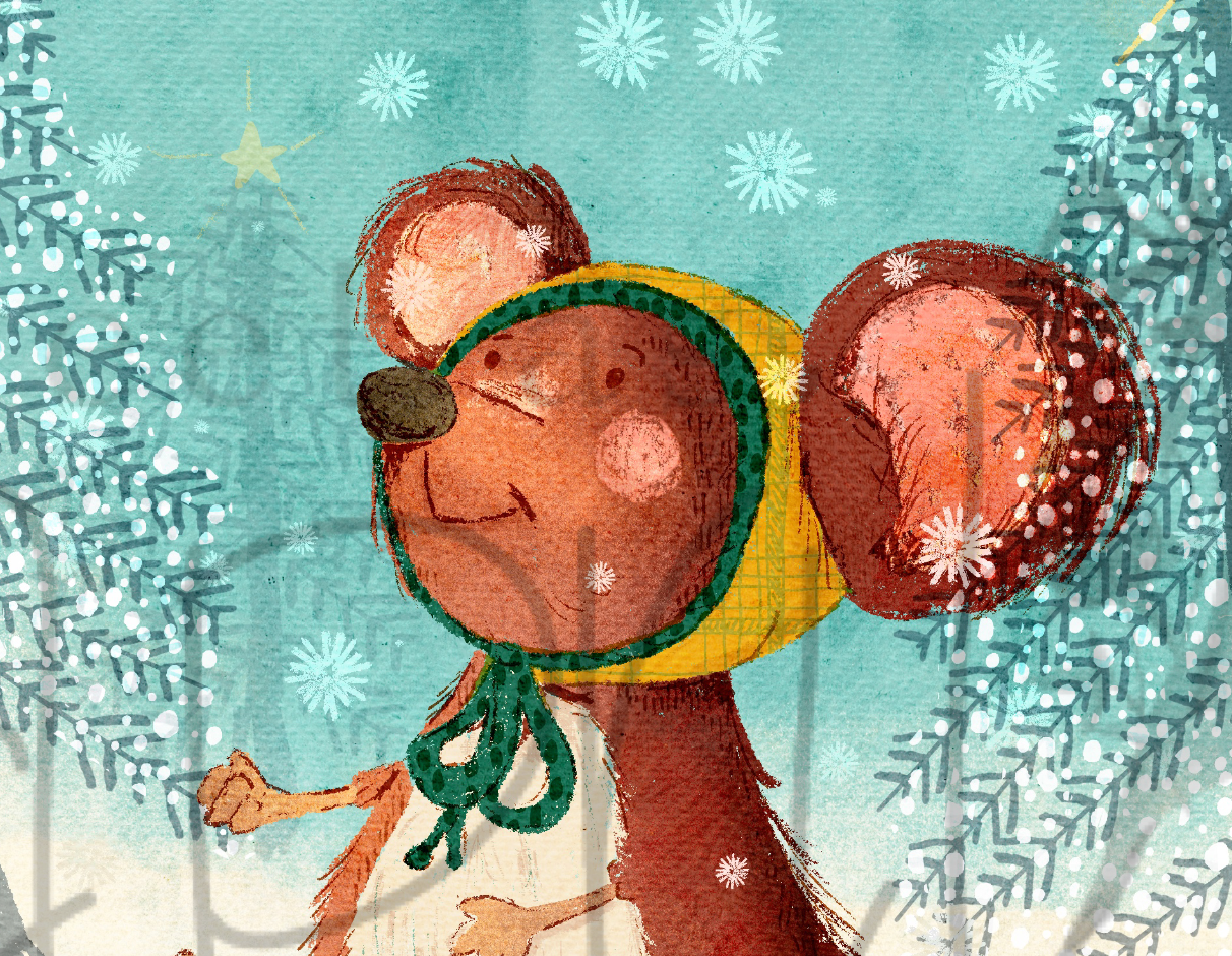 Winter Mouse : Digital Download Art Print