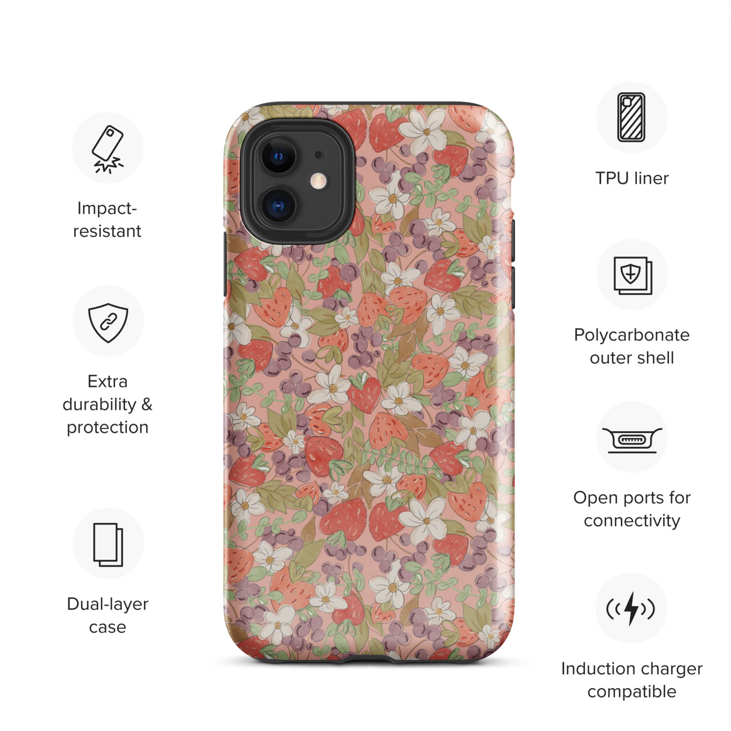 Nori : Pink : Tough Case for iPhone®
