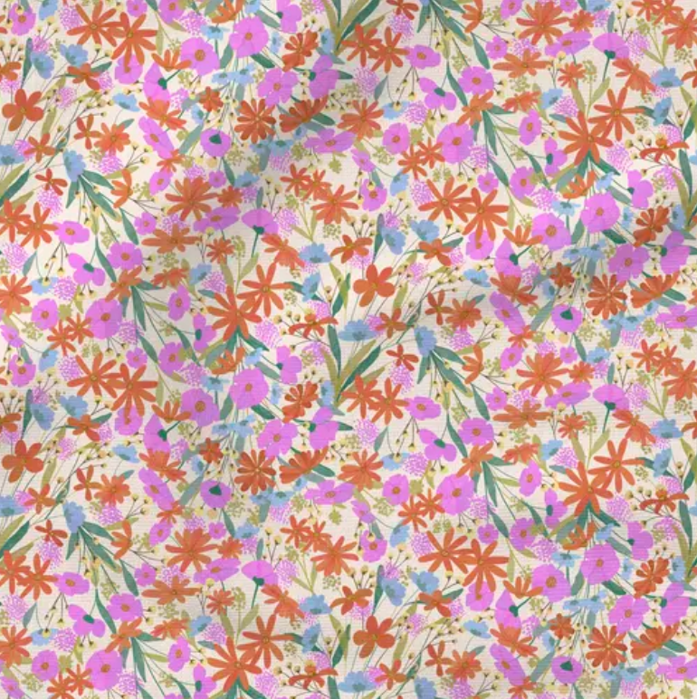 Whimsy (cream) - Fabric by the yard starting at