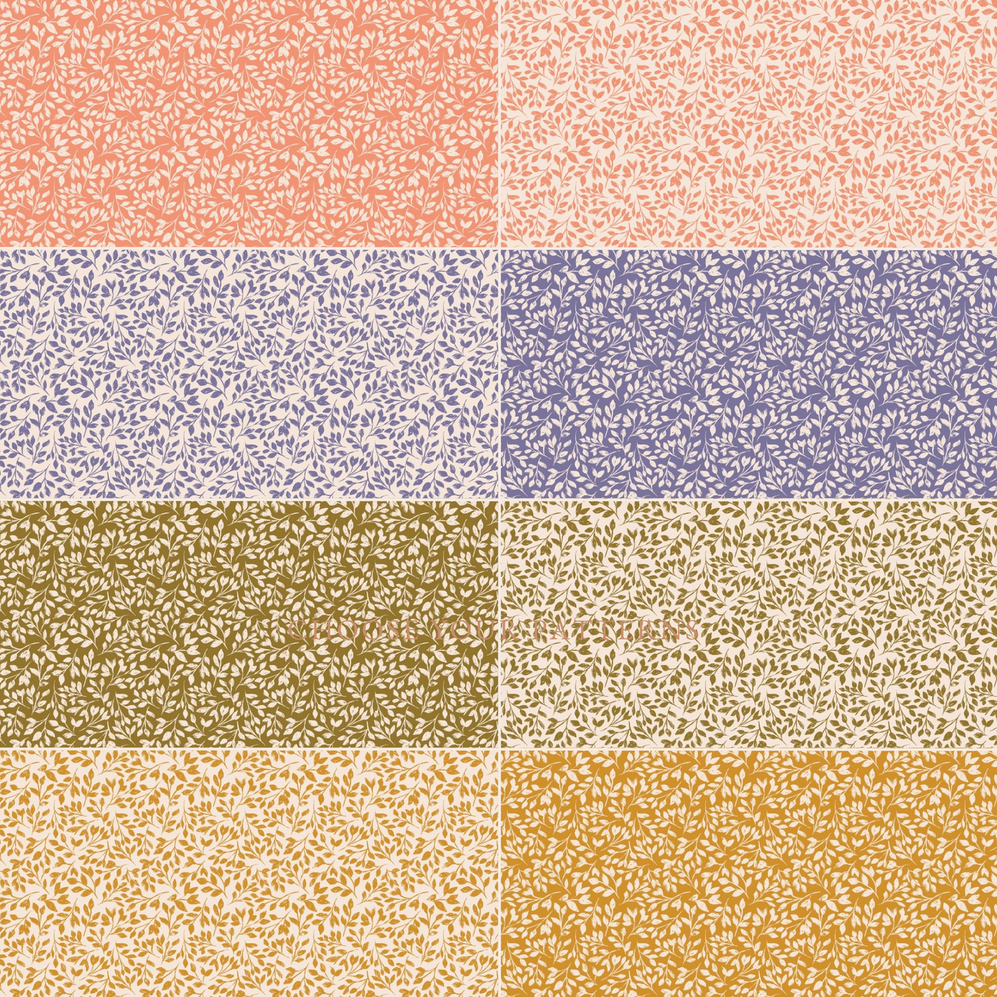 Spring Meadow - Ferns - Fabric by the yard starting at