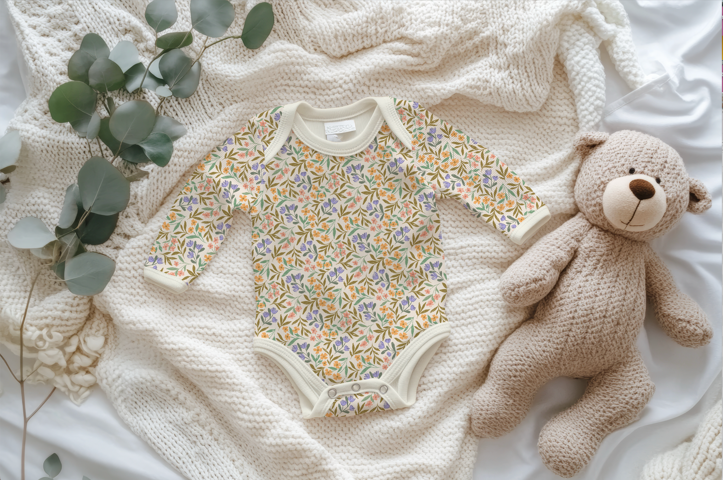 Spring Meadow - Spring Flowers - Fabric by the yard starting at