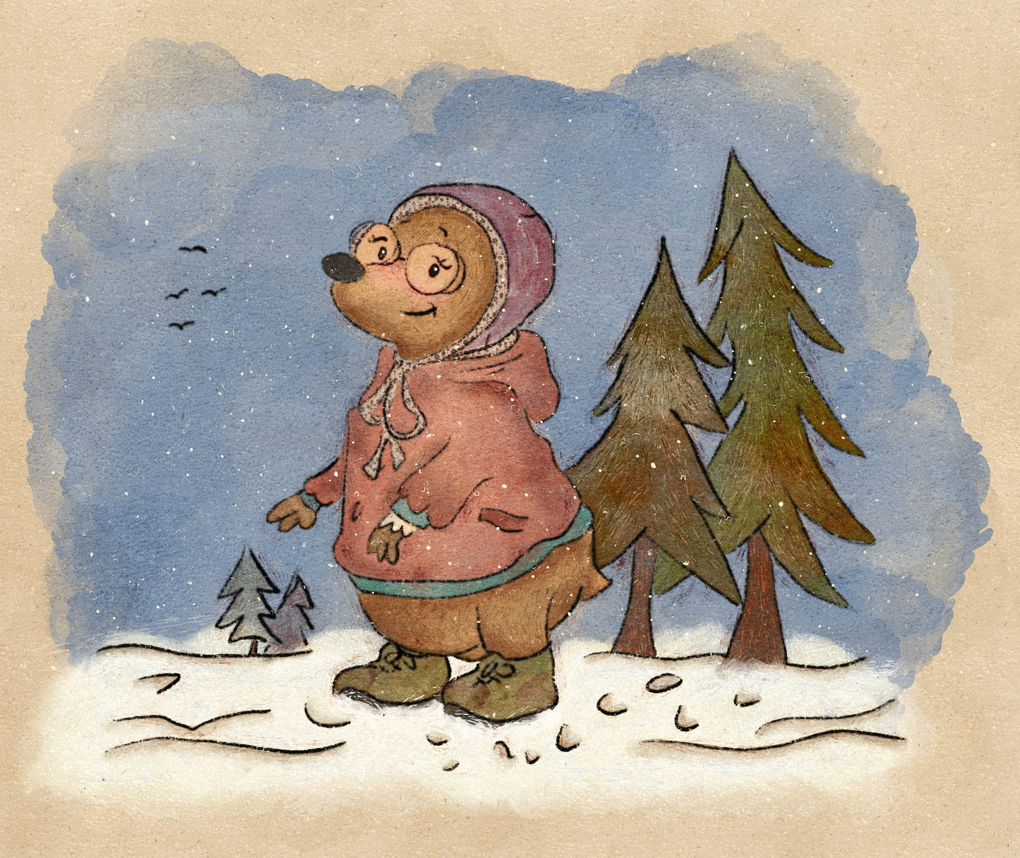 Bonnet Critter - Winter Mole