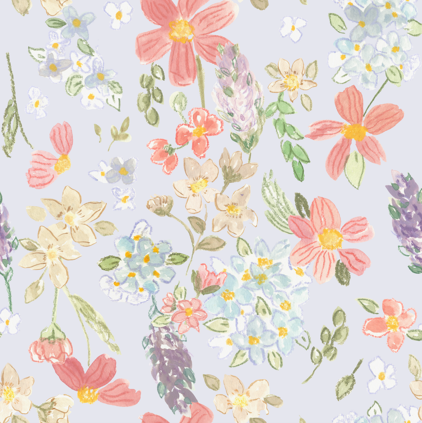 Instant Download: Coral Floral