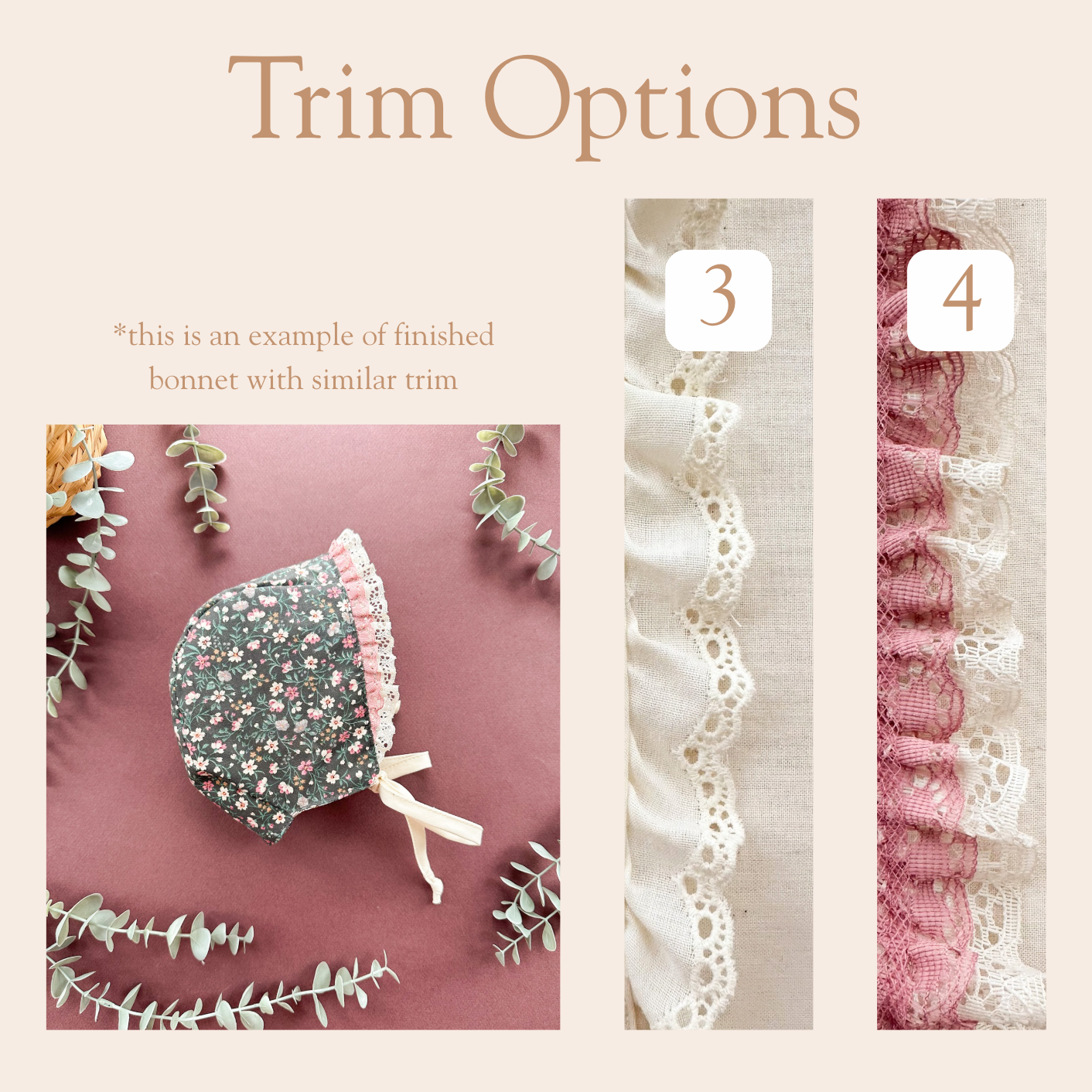 Midnight Petals - Choose your size & trim