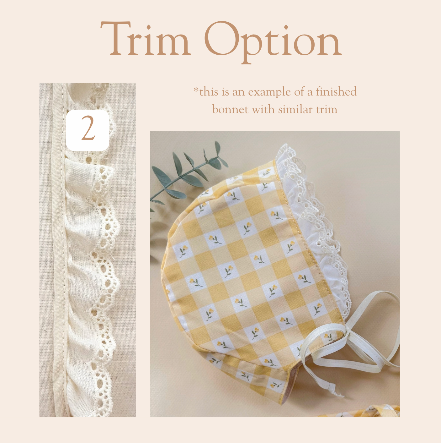 Sutton - Choose your size & trim
