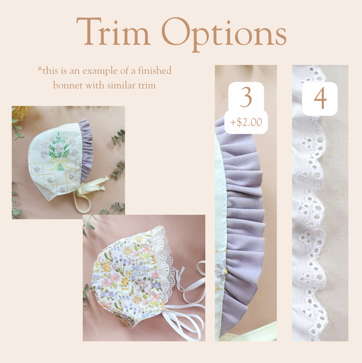 Mayflower - Choose your size & trim