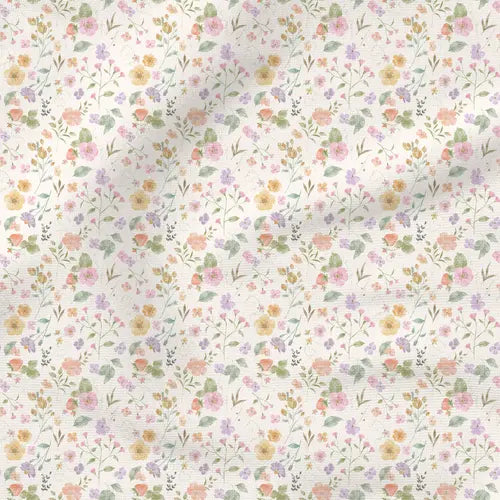 Tiny Blooms : Strawberry Garden - Fabric by the yard starting at