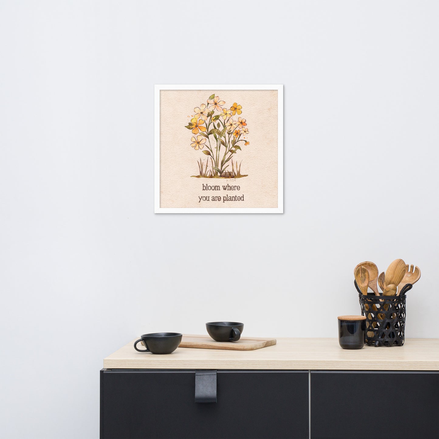 Bloom Where you are Planted : Framed Print