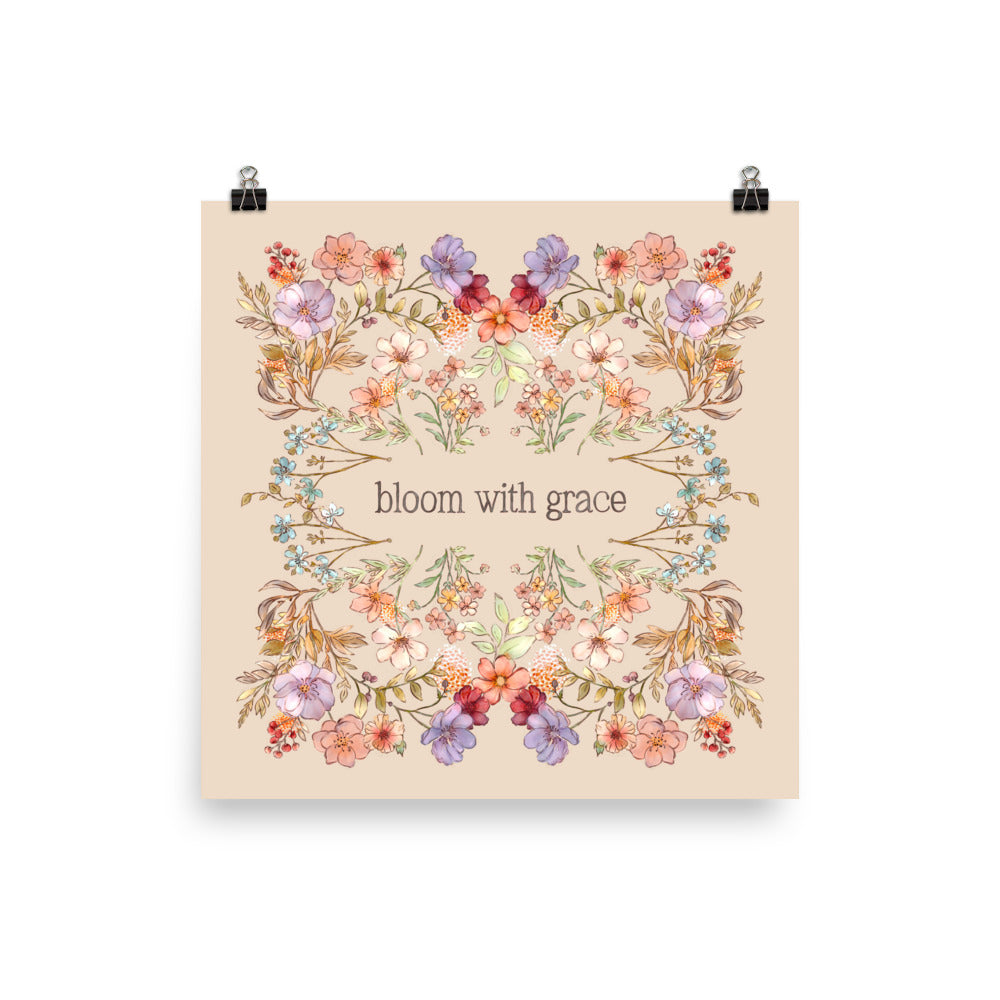 Bloom with Grace : Poster