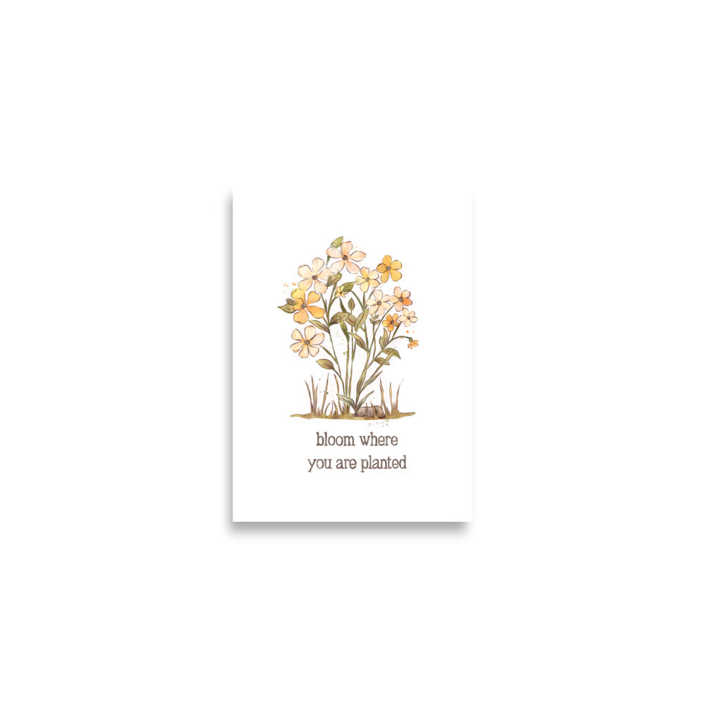 Bloom Where you are Planted : Matte Print