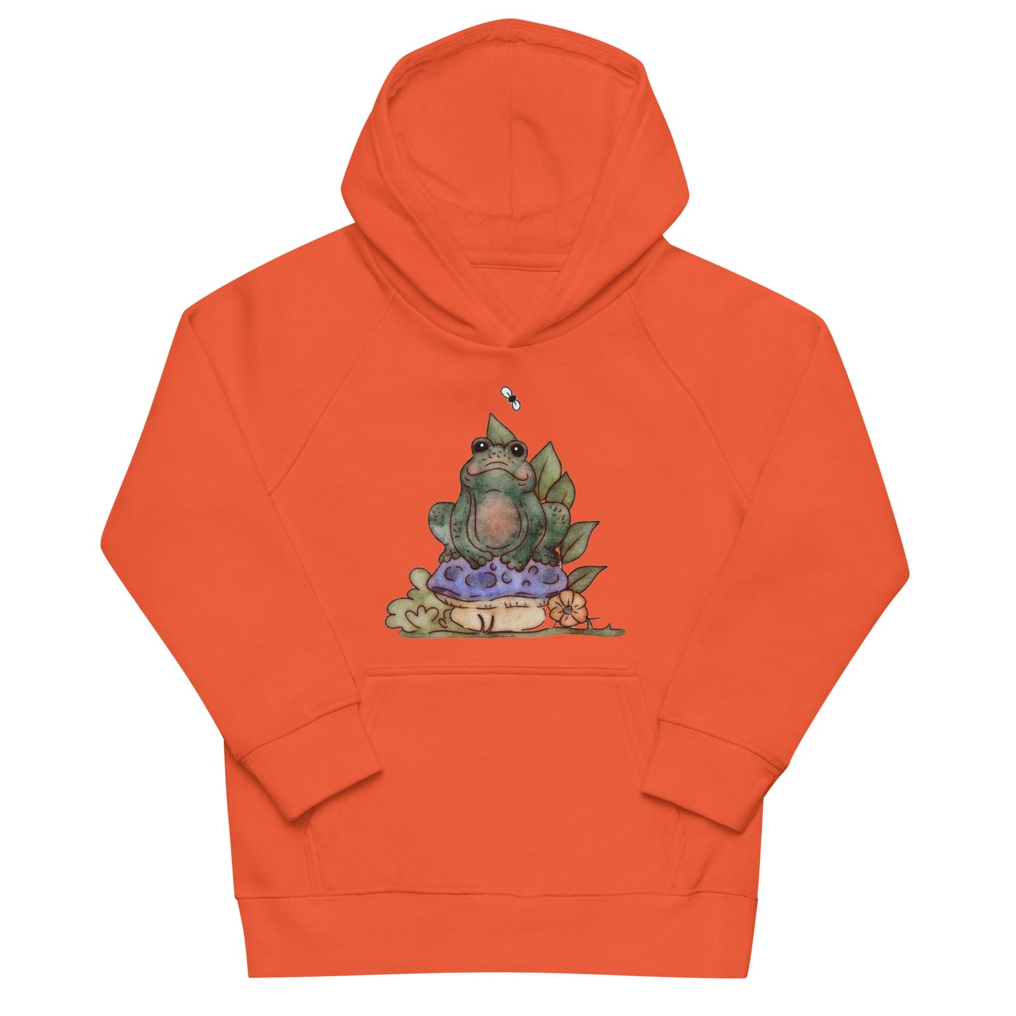 Mushroom Frog : Kids Eco Hoodie