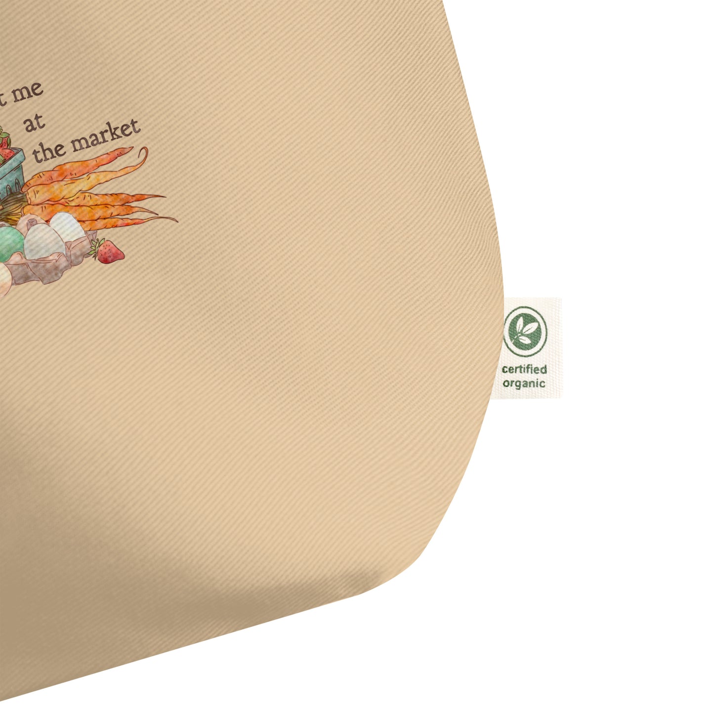 Meet me at the Market : Large Eco Tote Bag