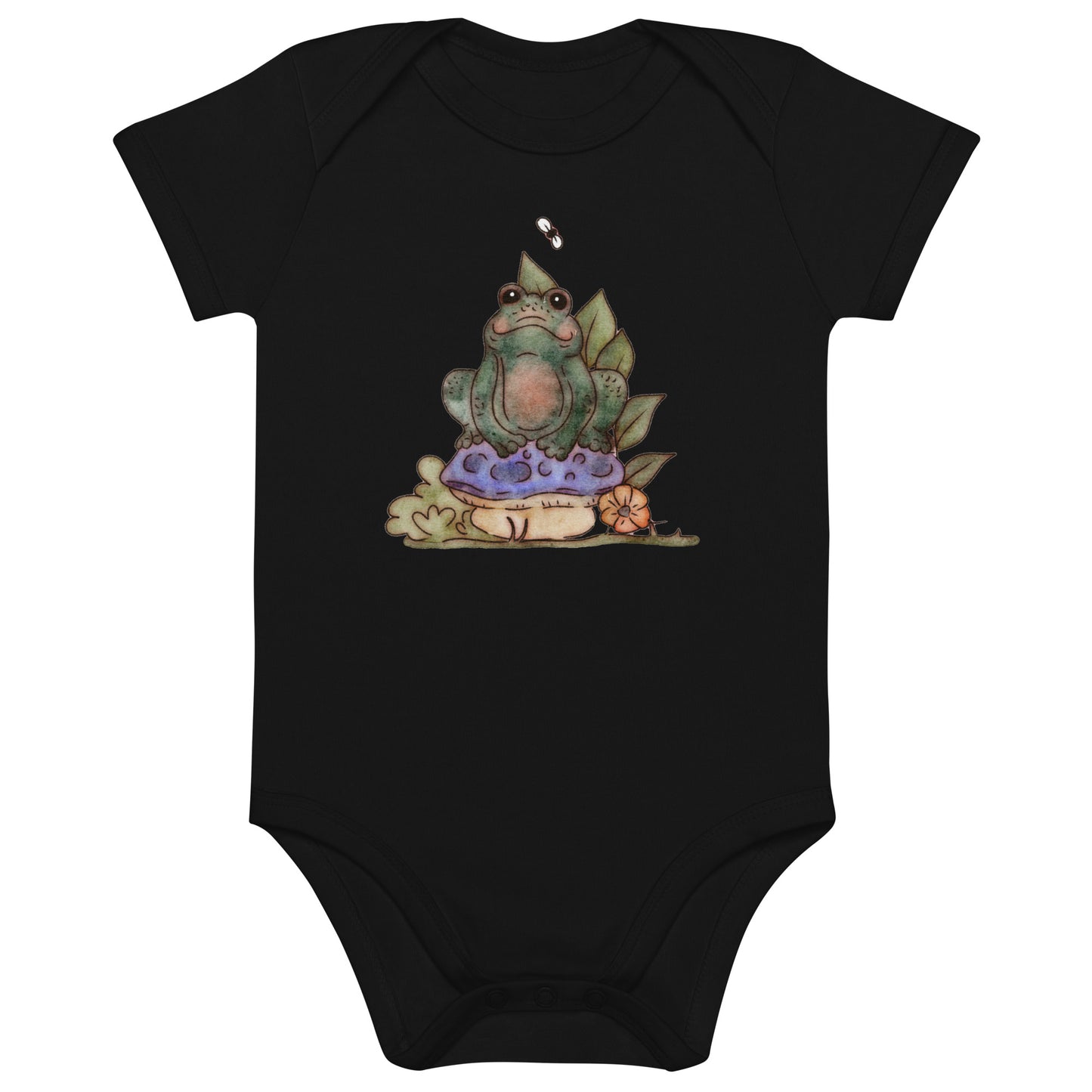 Mushroom Frog : Organic Bodysuit