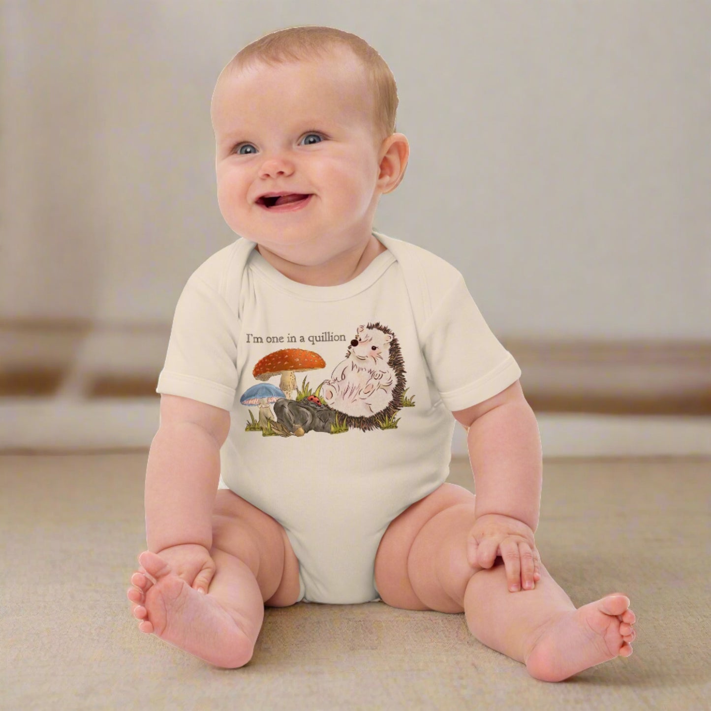 Hedgehogs : One in a Quillion Organic Bodysuit