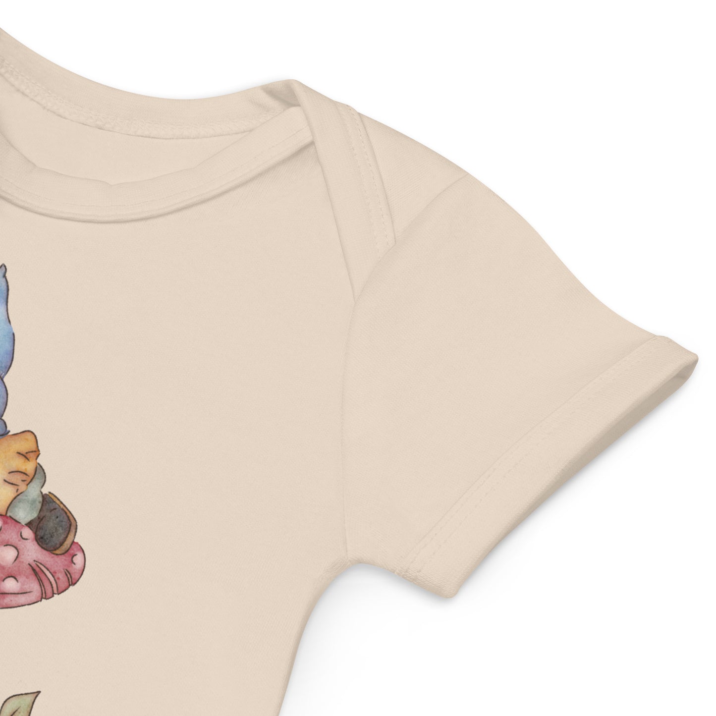 Mushroom Flower Gnome : Organic Bodysuit