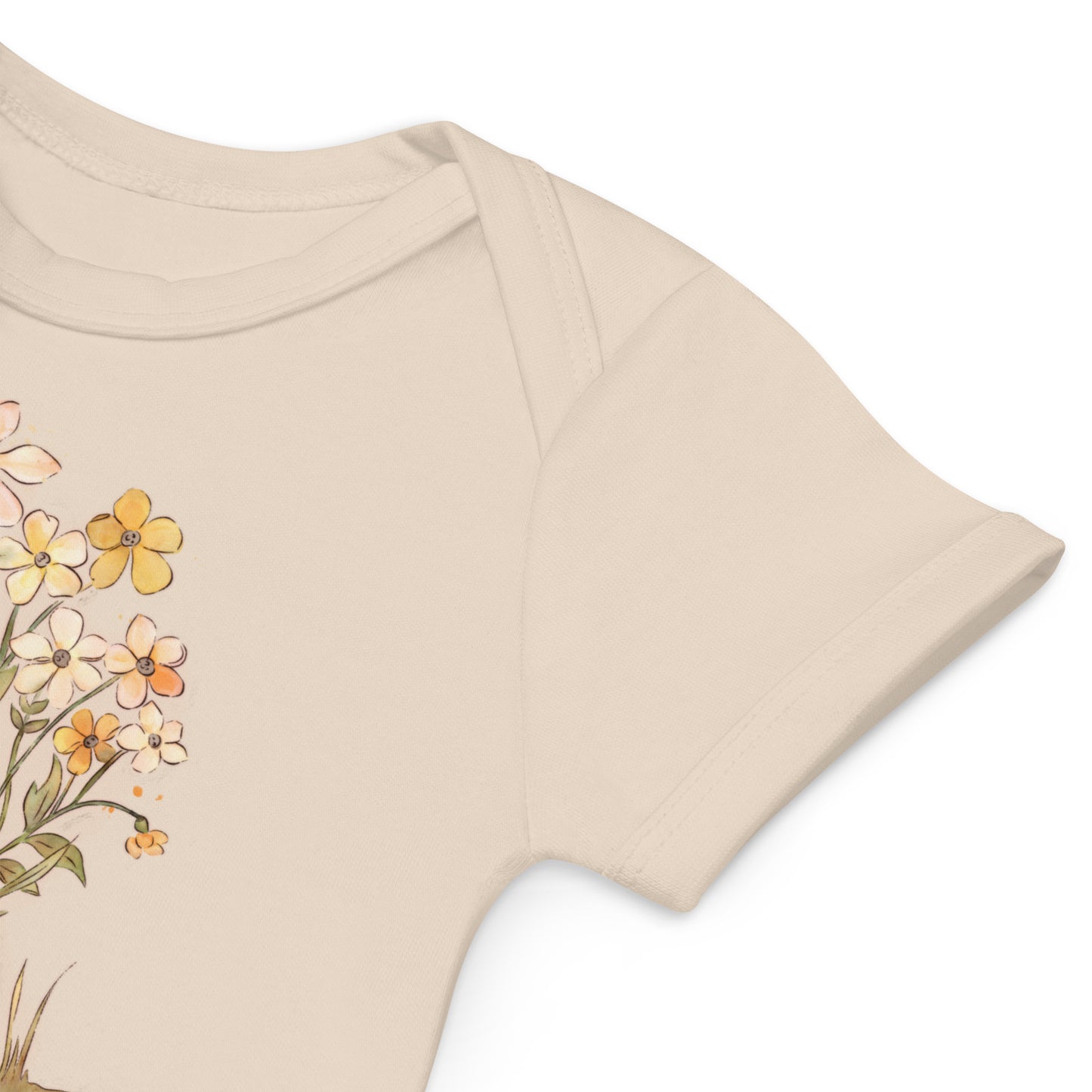 Bloom Where you are Planted : Organic Bodysuit