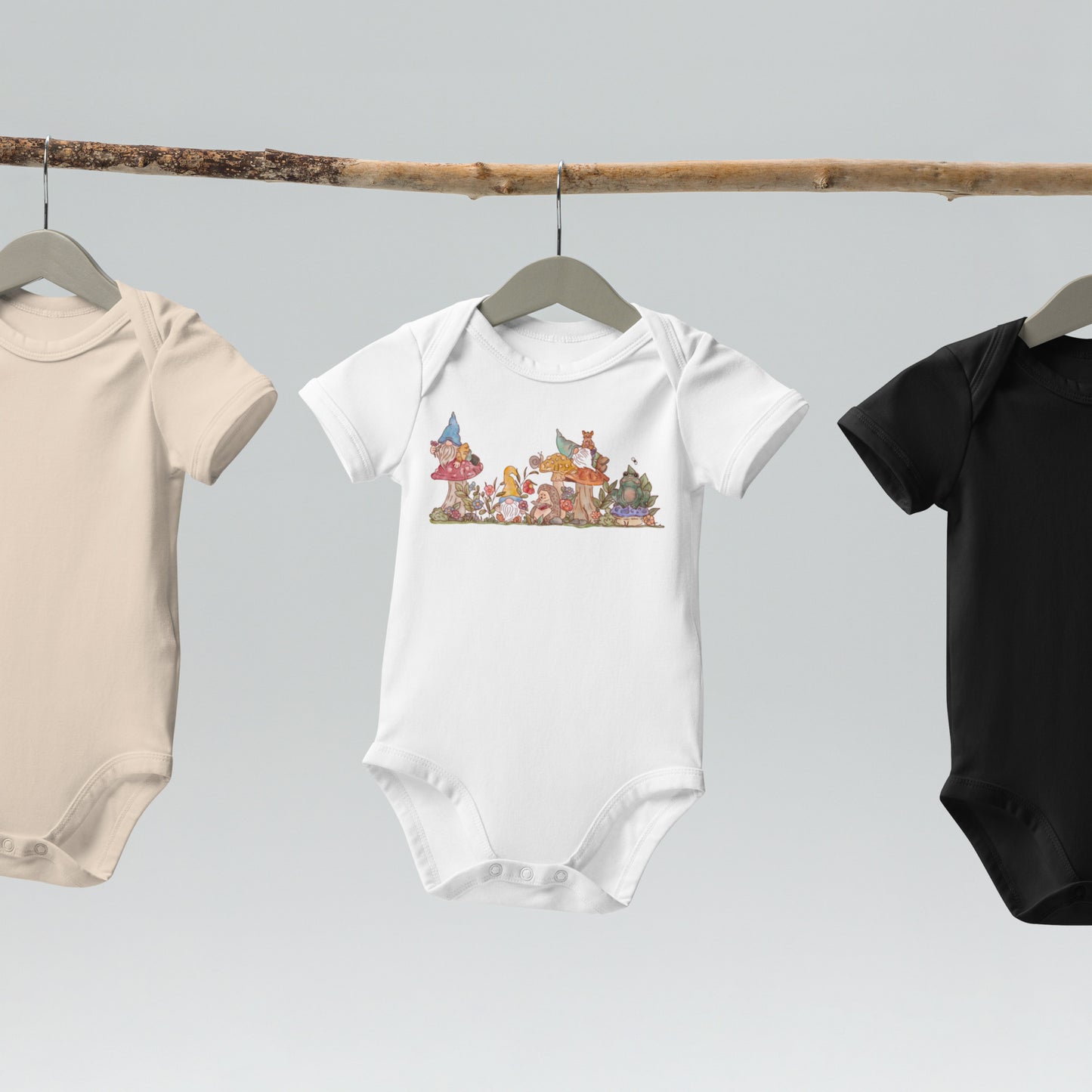 Gnome Garden : Organic Bodysuit