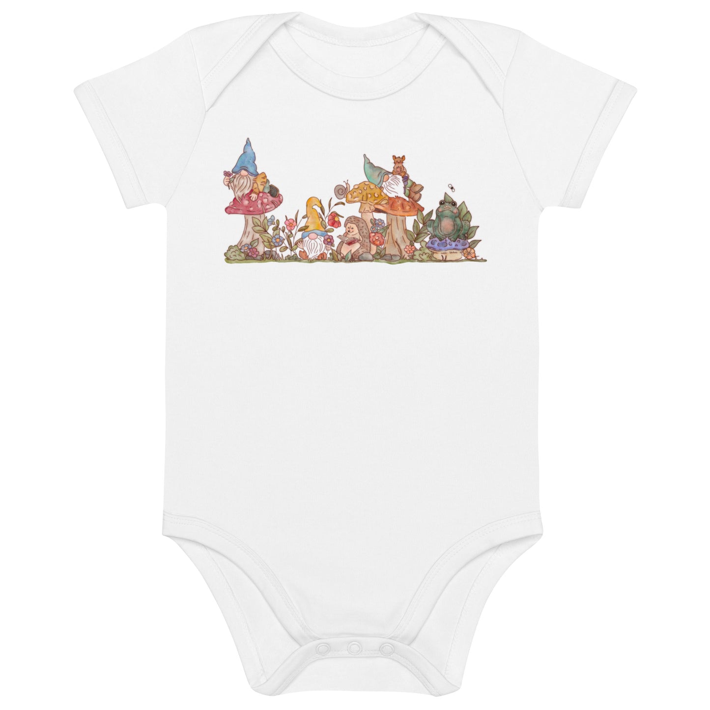 Gnome Garden : Organic Bodysuit