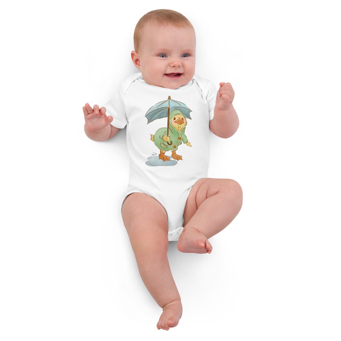Mr. Puddle Duck : Organic Bodysuit
