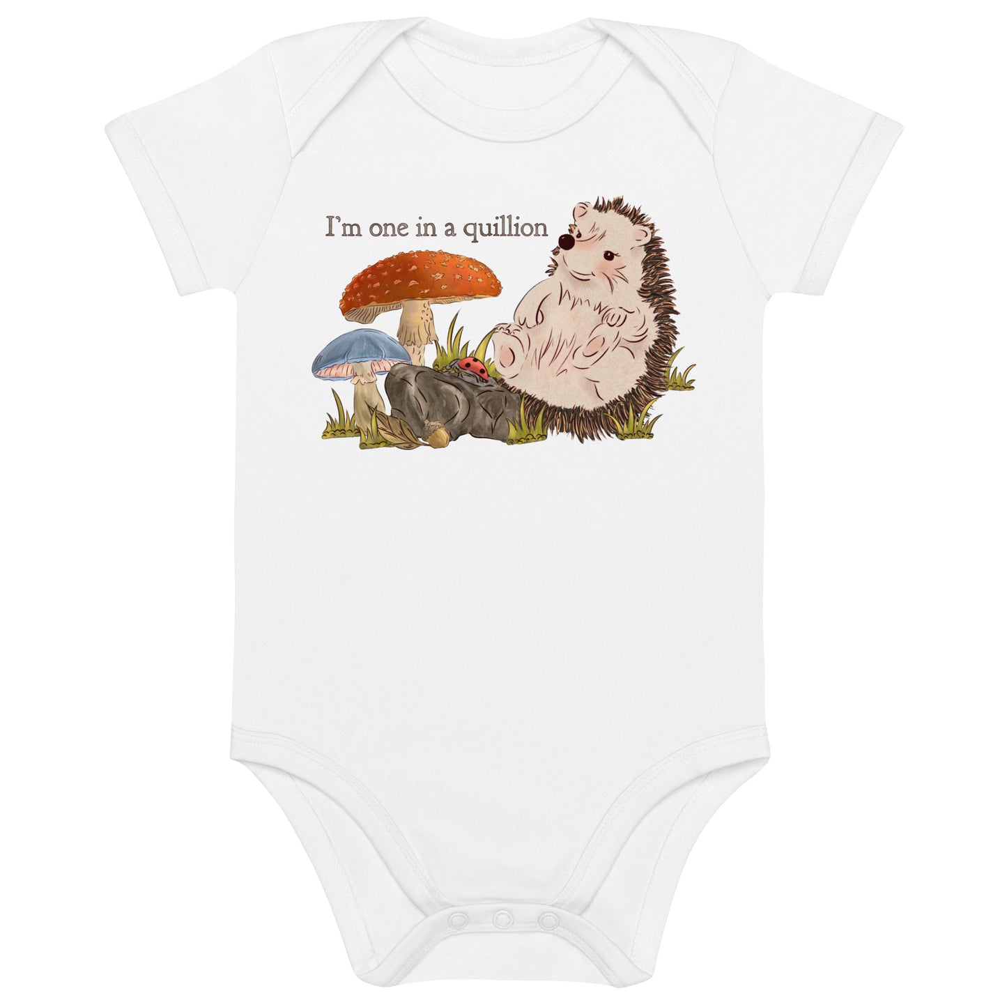 Hedgehogs : One in a Quillion Organic Bodysuit