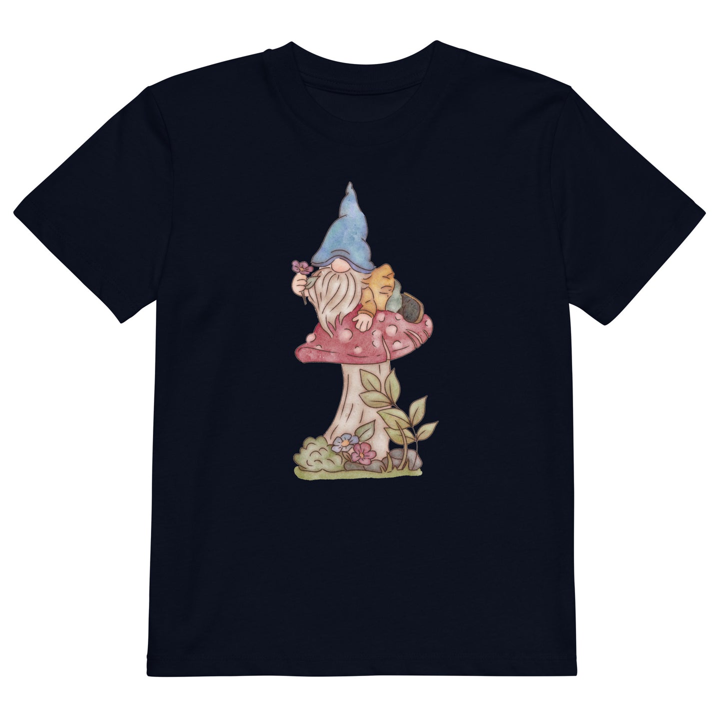 Mushroom Flower Gnome : Organic Kids Tee