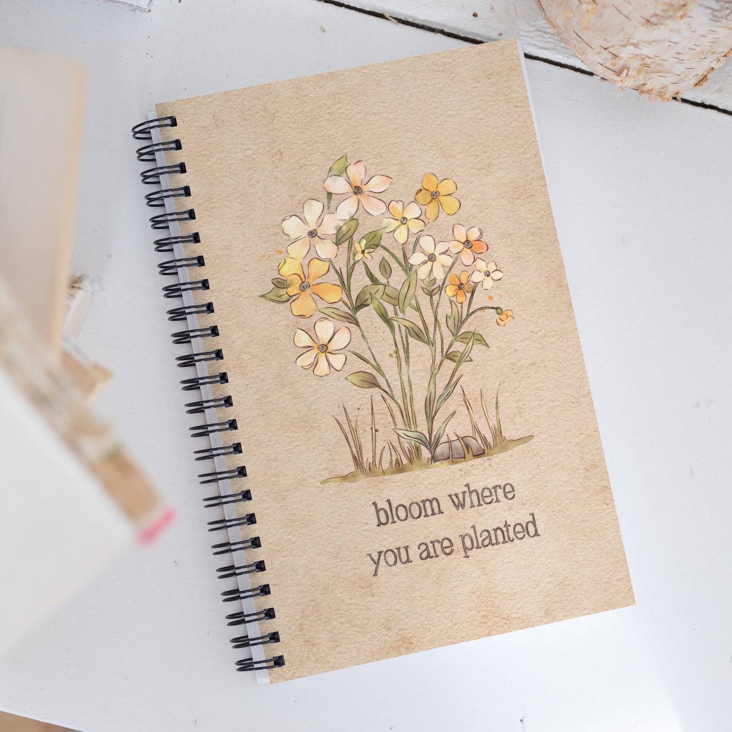 Bloom Where you are Planted : Spiral Notebook