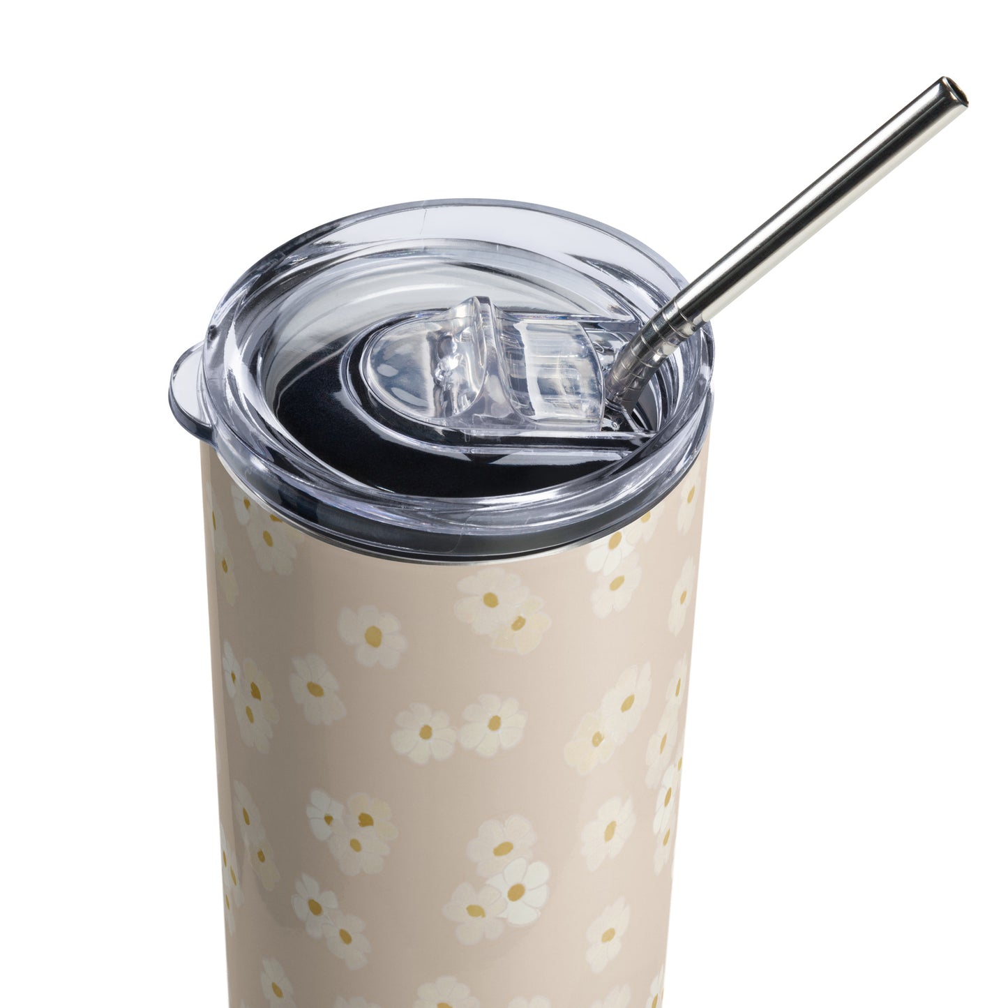 Daisies : Cream : Stainless Steel Tumbler