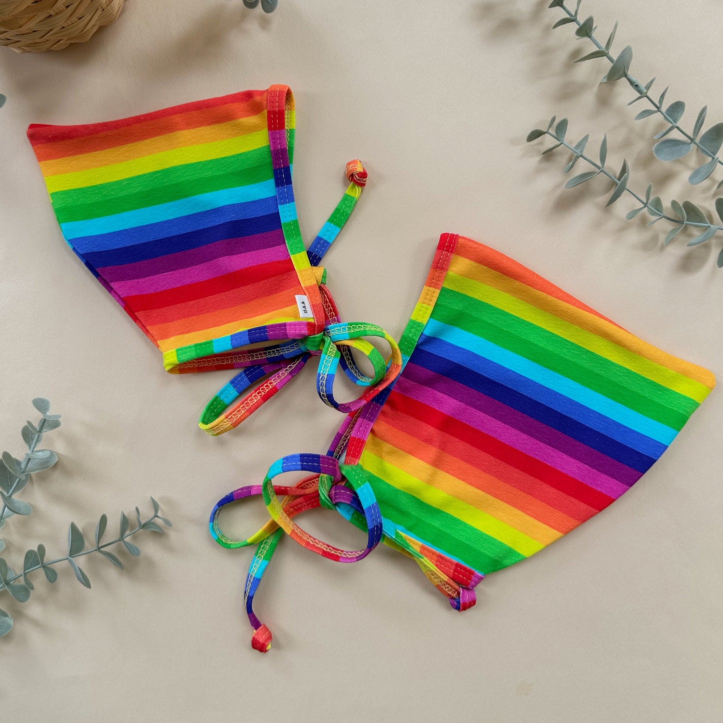 Rainbow Stripe Pixie- Choose your size