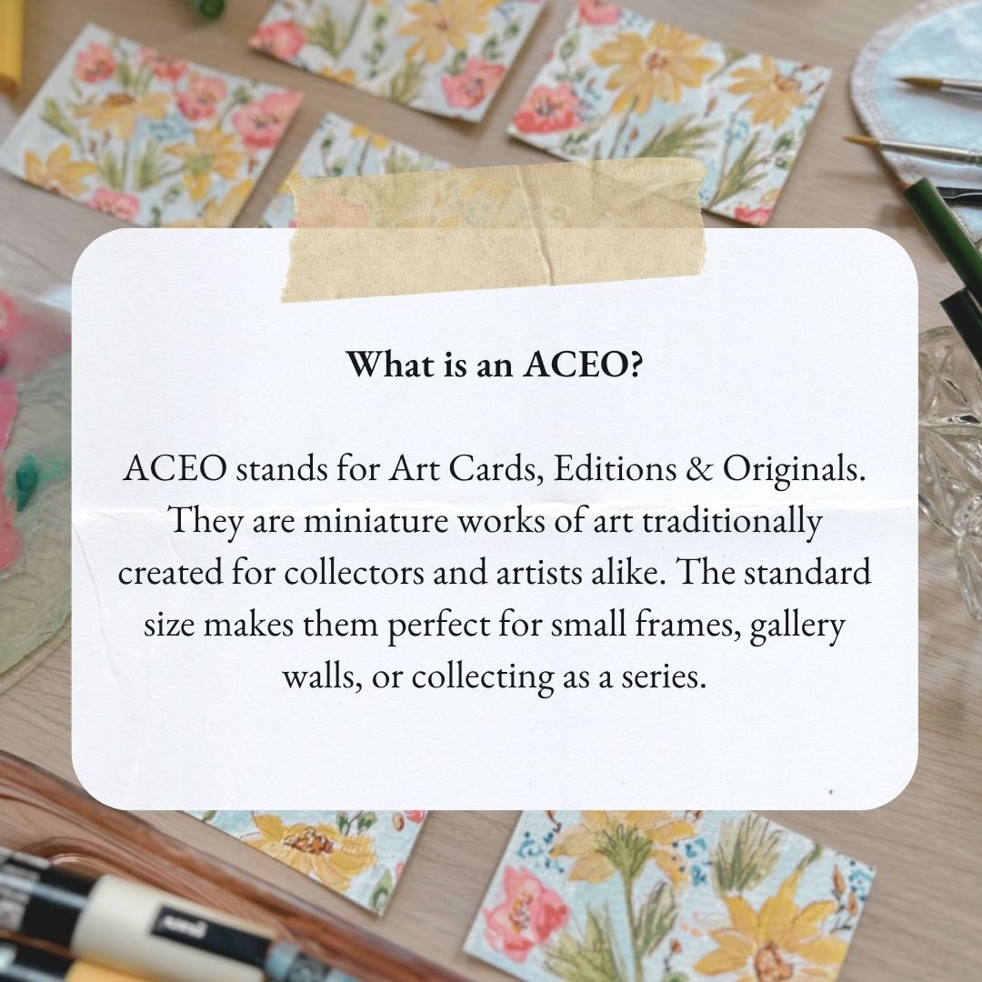 Summer Garden #1 – Original ACEO Painting (Batch 018 #1)