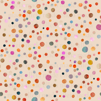 Rainbow Dottie - Fabric by the yard