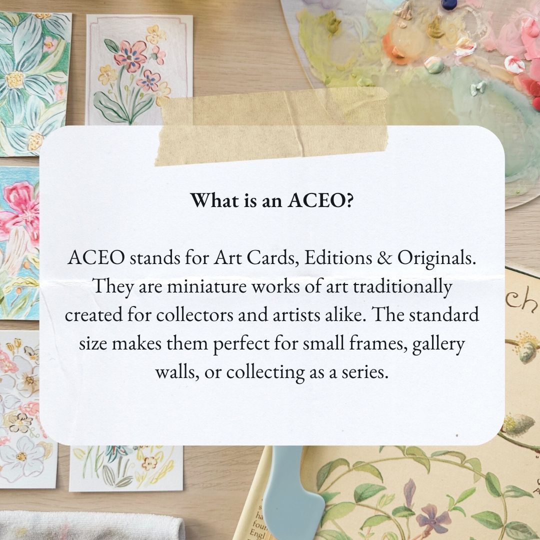 Sun Warmed Petals – Original ACEO Painting (Batch 010 #3)