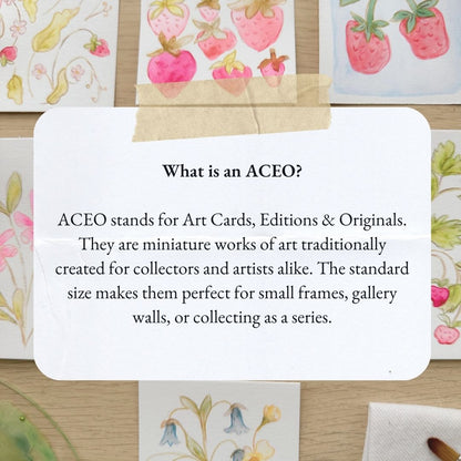 Cottage Blooms – Original ACEO Painting (Batch 008 #4)