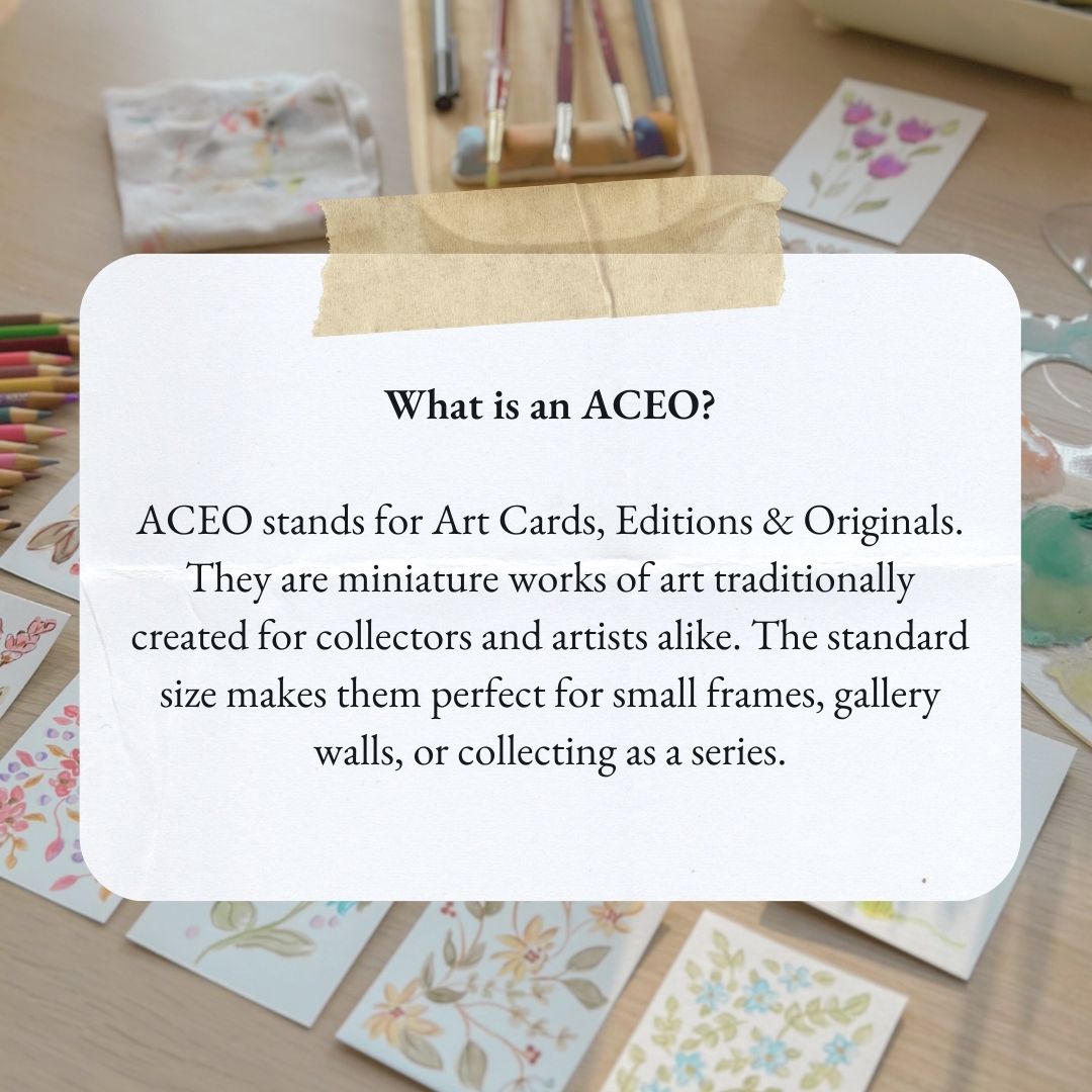 Soft Stem Study– Original ACEO Painting (Batch 003 #4)