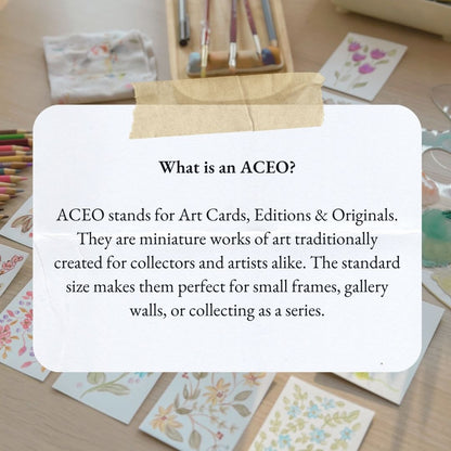 Soft Stem Study– Original ACEO Painting (Batch 003 #4)